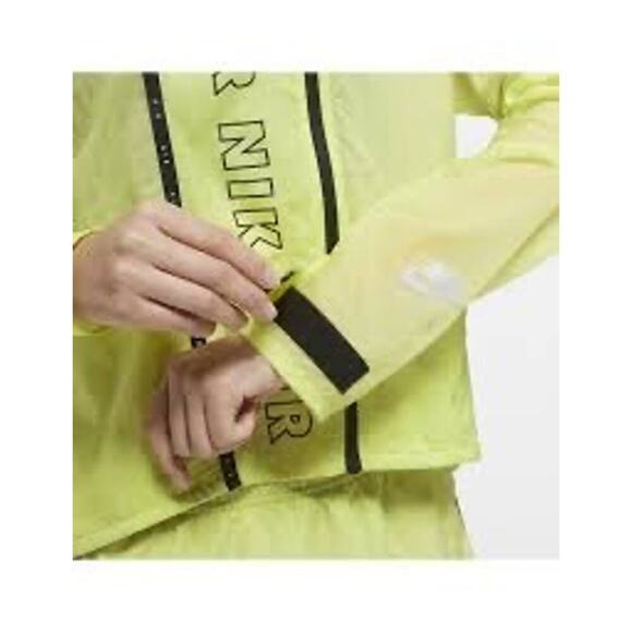 Nike Air Full Zip Running Windbreaker Women's Jacket Neon Size S - Picture 12 of 12
